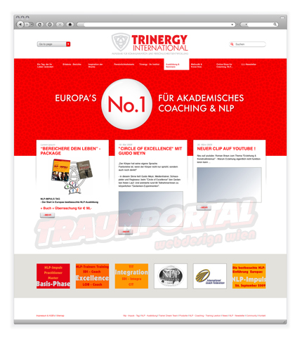 Trinergy Webseite