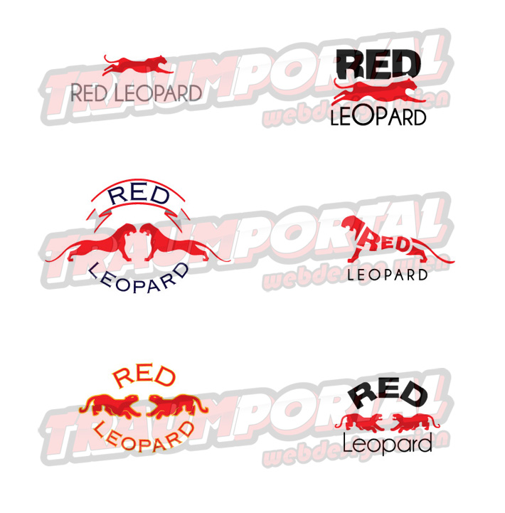 Red Leopard Grafik Design